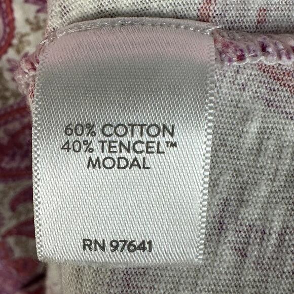 J Jill Dress Womens Small Pink Paisley Pockets Stretch Comfort Beach Boho Preppy - Picture 8 of 13